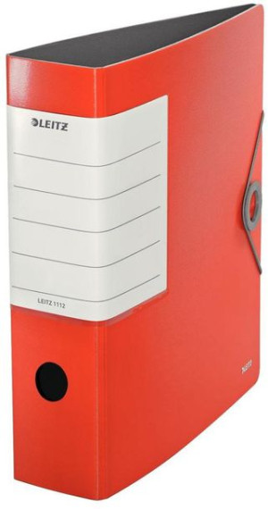 Segregator Leitz Solid 180° A4 82mm do 500 kartek czerwony