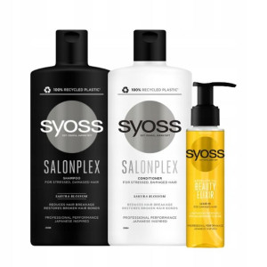 Syoss Salonplex Szampon Odżywka Elixir do Włosów