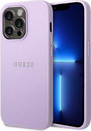 Etui Guess GUHCP14XPSASBPU Apple iPhone 14 Pro Max fioletowy/purple Saffian