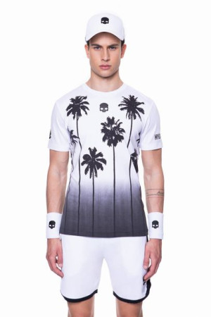 Koszulka męska Hydrogen PALM TECH TEE white - XL