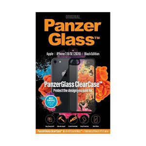 PanzerGlass ClearCase do iPhone 7/8/SE 2020 czarny/black