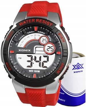 Masywny Meski Zegarek Sportowy Xonix Gumowy Pasek