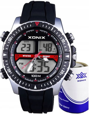 Męski Zegarek Xonix DUAL TIME WR100M Pudełko