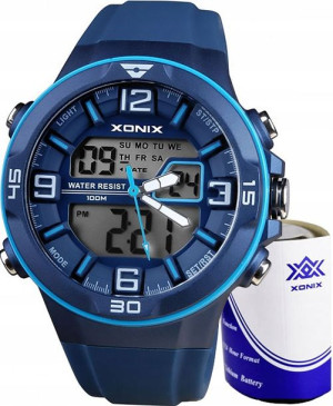 Męski zegarek Xonix dwa mechanizmy funkcje