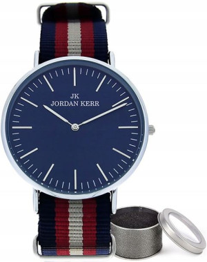 Zegarek DENIM Materiałowy Regulowany Pasek 23 cm