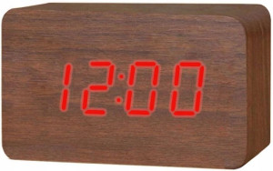 Zegarek Budzik Elektroniczny Xonix Drewniany