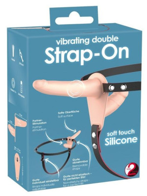 Vibrating Double Strap-On 14-2760