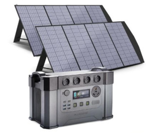 Generator prądu 2400W z panelami słonecznymi 200W
