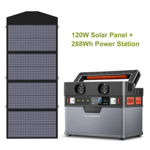 powerbank  300W z panelem słonecznym 120W