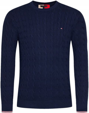 Sweter męski TOMMY HILFIGER Cable granatowy - XXL