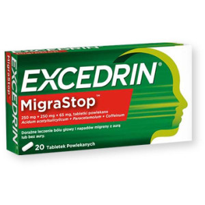 Excedrin MigraStop, tabletki powlekane, 20 szt.