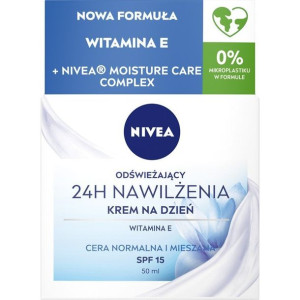24H Nawilżenia odświeżający krem na dzień  cera normalna i mieszana 50ml