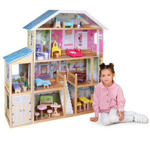 Drewniany domek dla lalek, 1190 x 316 x 1234 mm