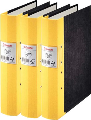 Segregator z mechanizmem szwedzkim Esselte Jopa A4 60mm czarno-żółty x3