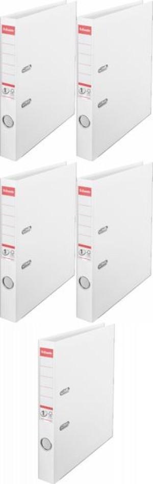 Segregator Esselte Vivida No.1 Power A4 50mm do 350 kartek biały x5