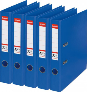 Segregator Esselte No.1 Power A4 50mm do 350 kartek niebieski x5