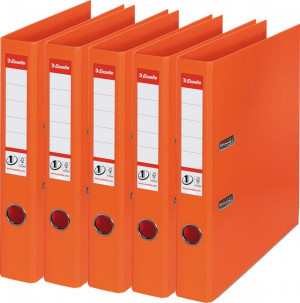 Segregator Esselte No.1 Power A4 50mm do 350 kartek pomarańczowy x5