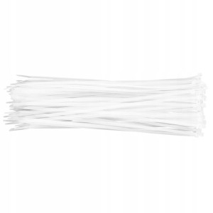 Opaski zaciskowe kablowe 4.8x370 mm, 75szt., białe