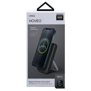Uniq Powerbank Hoveo 5000mah Usb-c 20w Pd Fast Charge Wireless Magnetic
