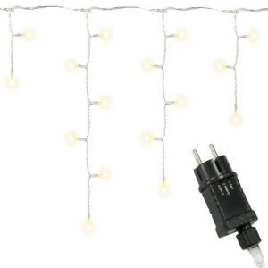 Świąteczny świetlny deszcz - 7,8 m, 400 LED, ciepła biel