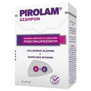 Pirolam, szampon przeciwłupieżowy, saszetki 6 x 6 ml