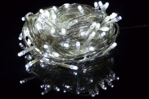 Świąteczny LED łańcuch - 1,35 m, 10 diod LED, zimna biel