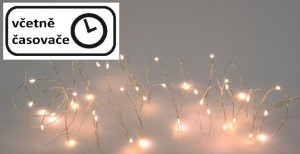 Świąteczne oświetlenie LED 8 m - 80 LED, biała ciepła