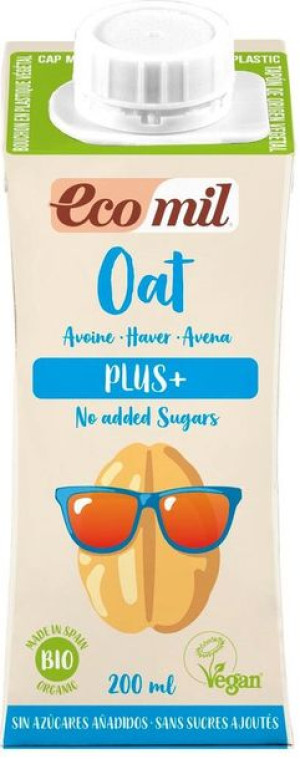 Napój owsiany z wapniem i algami morskimi Bio 200 ml Ecomil