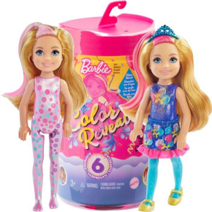 Barbie Color Reveal lalka Chelsea imprezowa + akcesoria