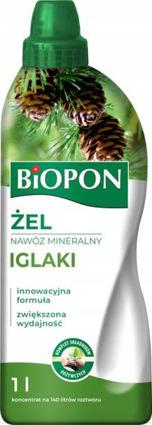 Biopon Żel Płynny Nawóz Odżywka Do Iglaków 1l