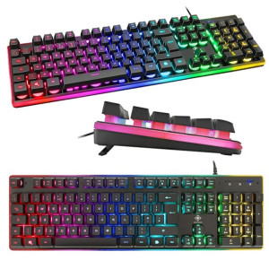 Klawiatura gamingowa DELTACO GAM-021 RGB czarna