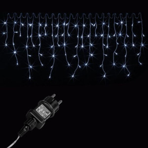 Świąteczny deszcz świetlny - 5 m, 200 LED, zimna biel