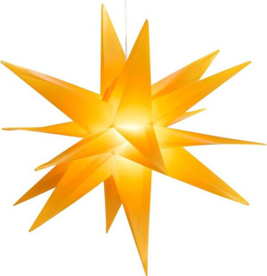 Dekoracja świąteczna - 10 diod LED, 35 cm, żółta