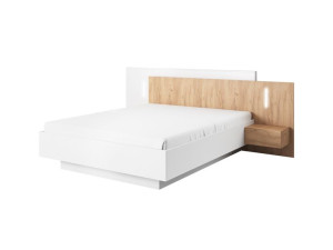 Łóżko Z Pojemnikiem + Stelaż + Stoliki + Led Dona 160x200