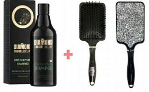 Diamond Touch Luxury szampon + szczotka black crys