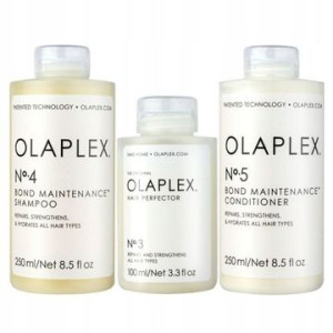 OLAPLEX Zestaw No3 SZAMPON No4 ODŻYWKA No5
