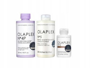 Olaplex Zestaw Włosy Blond No4 No5 No6 Nawilżenie
