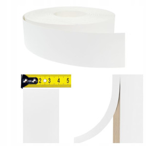 Klejowe Białe Obrzeże Meblowe Na Meble Biurko Regał Stół Blat 40mm x 5m