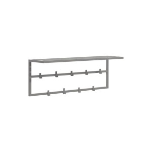 Wieszak Haral do przedpokoju stalowy metalowy na kurtki 100 cm SZARY MAT