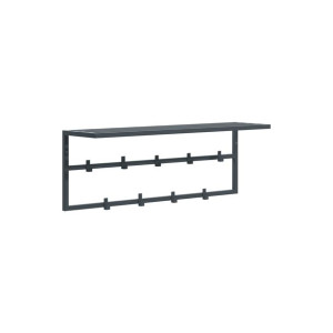 Wieszak industrialny do przedpokoju, korytarza loftowy 70cm GRAFITOWY MAT