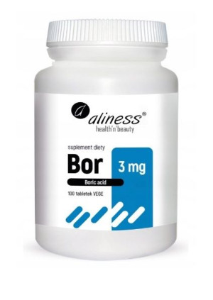 Bor 3 Mg Kwas Borowy 100 Tabletek Aliness
