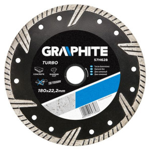 Tarcza diamentowa 180x22.2mm turbo GRAPHITE 57H628