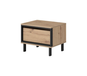 Szafka Nocna Stolik Nocny Komplet 2szt Nero Dąb Artisan / Antracyt