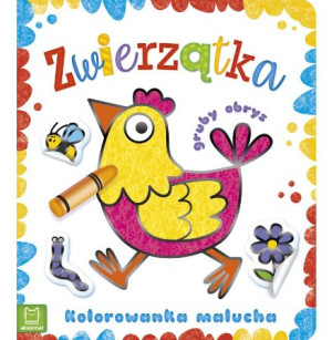Książeczka kolorowanka Zwierzątka Wierszyki + naklejki