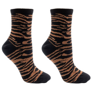 Skarpetki damskie eleganckie bawełniane zebry  36-40