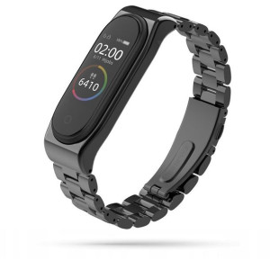 Tech-Protect STAINLESS XIAOMI MI BAND 3/4 czarny