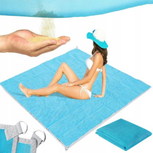 Mata Plażowa Koc Na Plażę Xxl 200x200 Sand Free