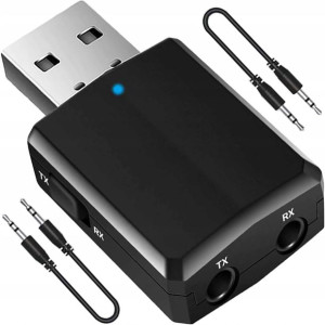 Odbiornik Dźwięku Adapter Bluetooth Usb + Aux