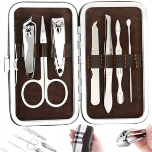 Zestaw Do Paznokci Przybornik Manicure 7 Elementów
