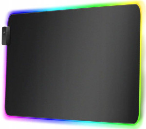 Podkładka Gamingowa Pod Mysz Rgb Led Usb 35x25cm
